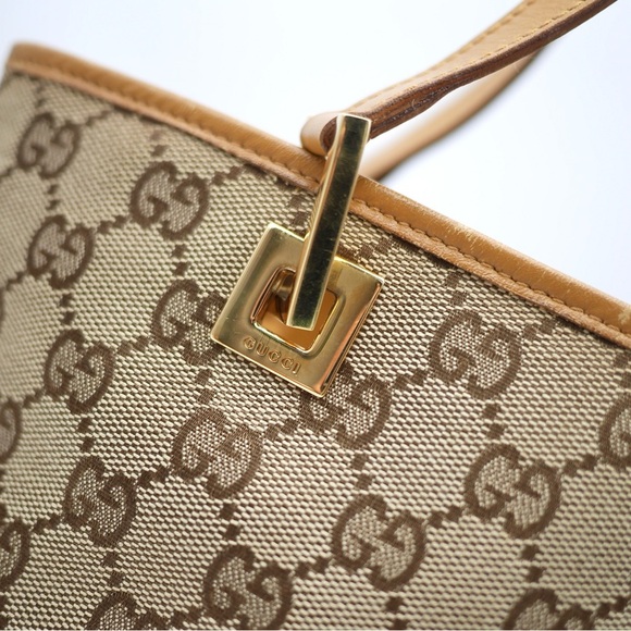 🍓GUCCI Canvas Shoulder Bag - Picture 13 of 14